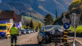 Autofahrer gerät in Grüsch auf Gegenfahrspur – Verkehrsteiler 100 Meter verschoben