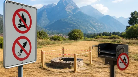 Absolutes Feuer- und Feuerwerksverbot in Uri: Sicherheitsdirektion verhängt Einschränkungen wegen anhaltender Trockenheit