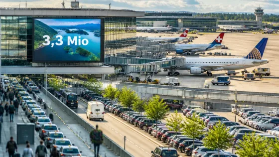 Flughafen Zürich verzeichnet im Juli einen neuen Monatsrekord mit über 3,3 Millionen Passagieren