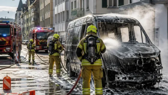 Lieferwagenbrand an Zürcherstrasse in Rapperswil-Jona: Rauch, Sperrung und Ermittlungen