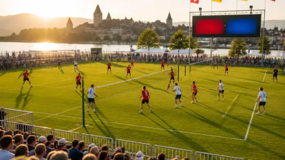 Obersee Masters in Rapperswil-Jona: Weltklasse-Faustball und Länderspiel Schweiz–Deutschland