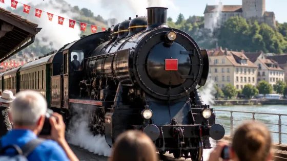 Restaurierte Dieseldampflok macht nostalgische Fahrt von Schaffhausen nach Romanshorn