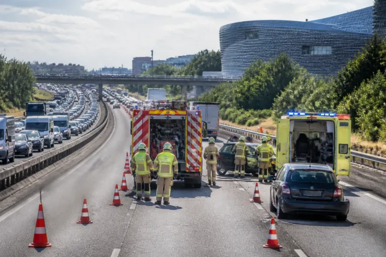 A1-Stau bei Glattzentrum nach Auffahrkollision: Eine Person eingeklemmt, lange Verzögerungen