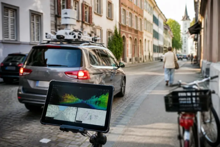 Aarau lässt Strassen in 3D vermessen – digitale Grundlage für Unterhalt und Planung
