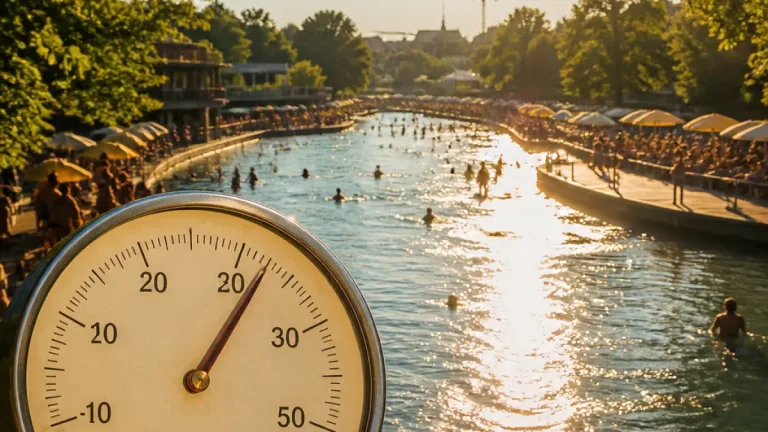 Aare in Bern erreicht neuen Allzeit-Hitzerekord von 24,82 Grad