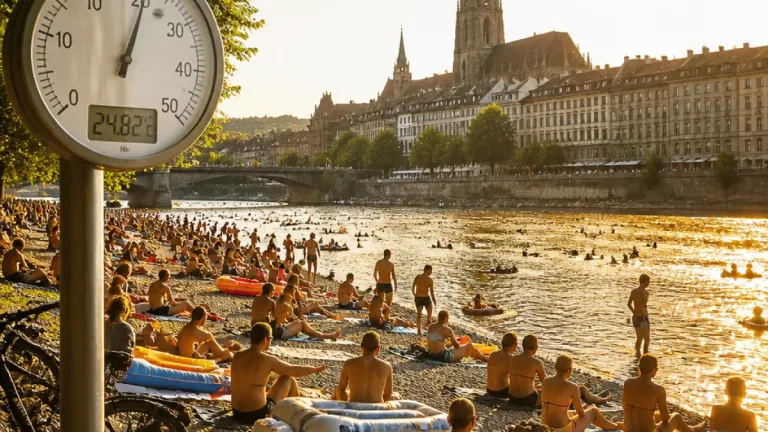 Aare in Bern erreicht Rekordwert: 24,82 Grad — Folgen für Badesommer und Badestellen
