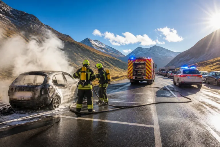 Auto am Flüelapass in Vollbrand: Feuerwehr löscht, keine Verletzten