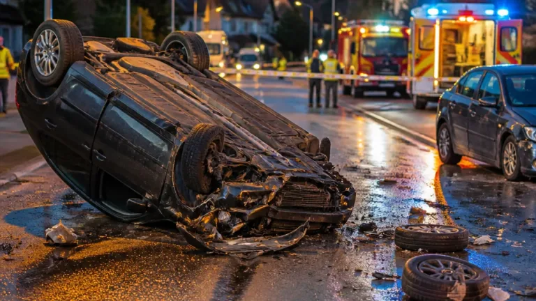 Auto schleudert auf Gegenfahrbahn: Fünf Personen nach Unfall auf Döttingerstrasse ins Spital