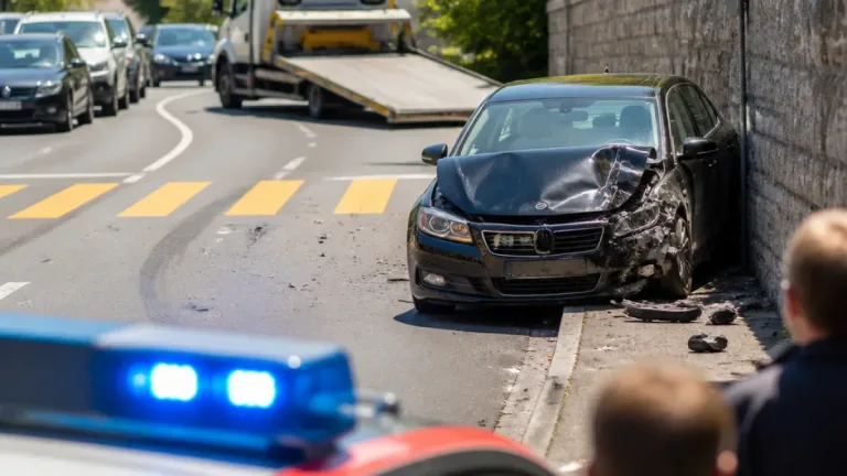 Autofahrerin prallt gegen Mauer in Neuhausen am Rheinfall – keine Verletzten
