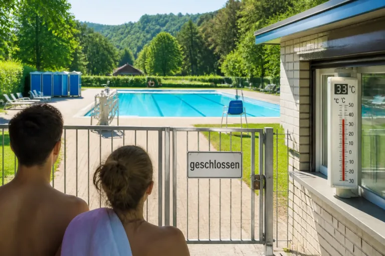 Badi Magden bleibt am heissesten Tag der Woche wegen Personalmangels zu
