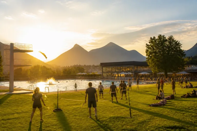 Badmintonclub belebt Badi: Air‑Badminton und Kopfsprung in Schwyz