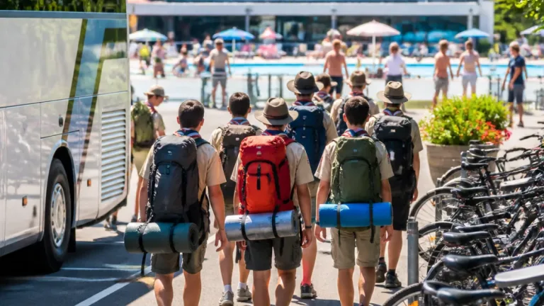 Berner Pfadi macht Halt in Olten: Badi als Etappenziel des Sommerlagers