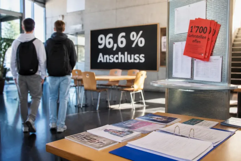 Fast 97 Prozent Anschluss: Verbesserte Übergänge, aber rund 1'700 Lehrstellen bleiben unbesetzt