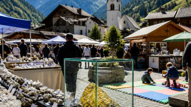 Binn lädt am 19. Juli zur jährlichen Mineralienbörse mit Schweizer Exponaten