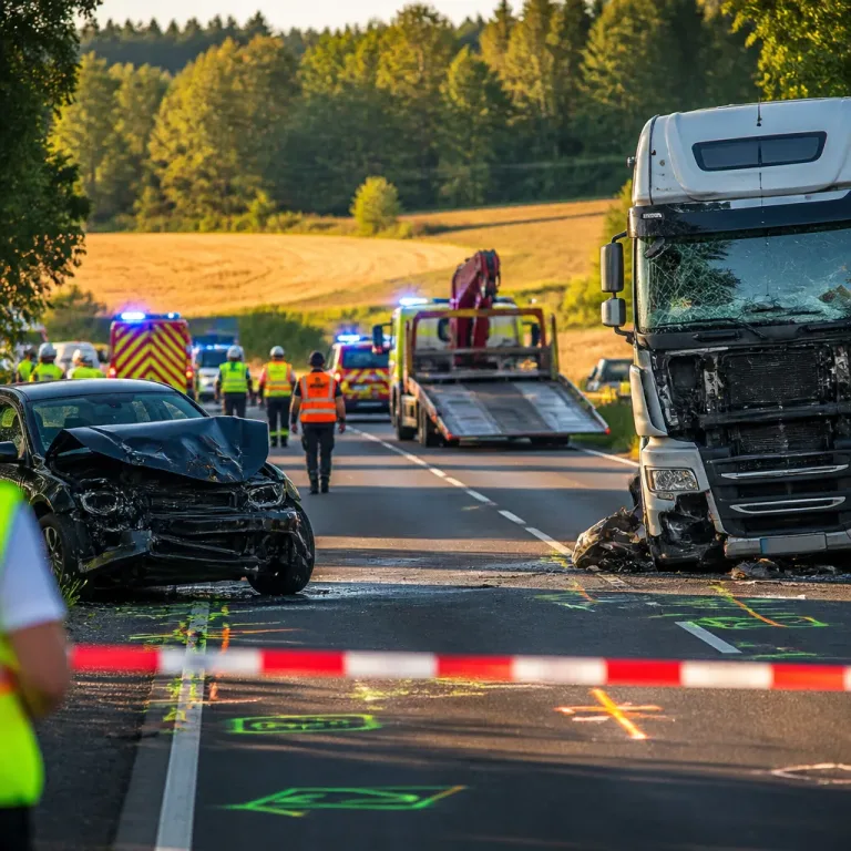 Fahrerin stirbt bei Zusammenstoss mit Lastwagen auf Landstrasse bei Bleialf