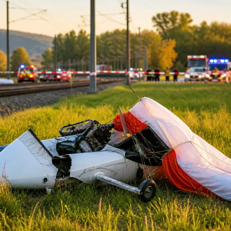 Ultraleichtflugzeug stürzt bei Landeanflug ab – Pilot leicht verletzt