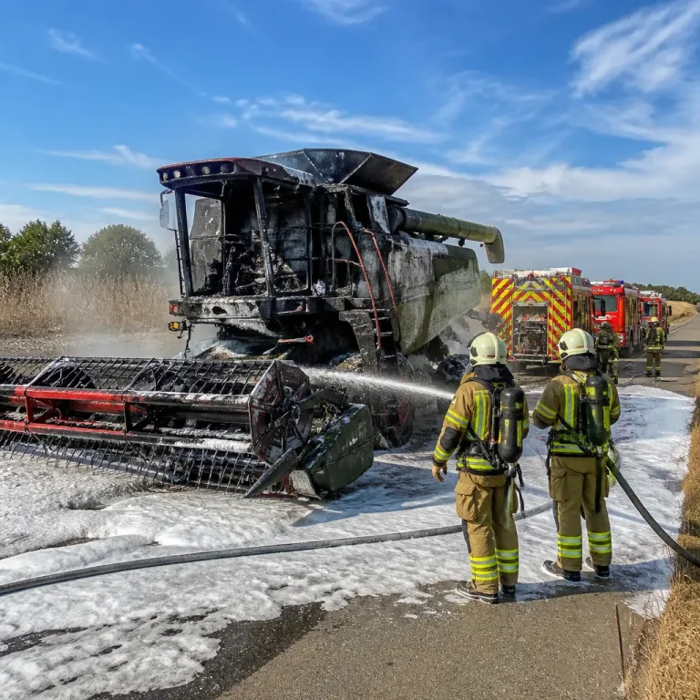 Mähdrescher in Gundelsheim in Brand geraten – Schaden rund 130'000 Euro