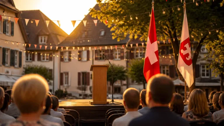 Daniela Schneeberger spricht an Bundesfeier in Oberwil – 1. August auf dem Wehrlinplatz