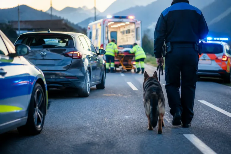 Diensthund Ty stellt flüchtigen Unfallverursacher in Reichenburg – Verletzter ins Spital