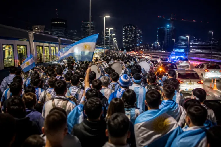 Dutzende Argentinien-Fans feiern an der Hardbrücke – Behörden beobachten Lage