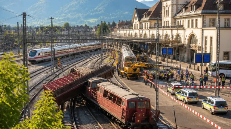 Entgleisung bei Freiburger Bahnhof: Rheintalstrecke gesperrt, Fernverkehr umgeleitet