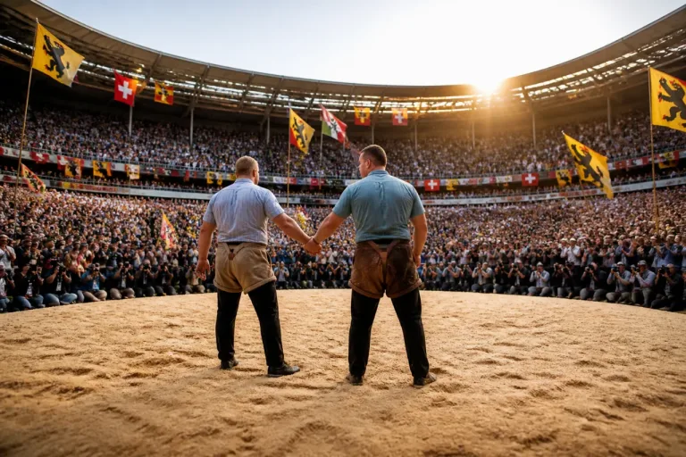 Fabian Staudenmann sichert Sieg am Kantonalschwingfest in Bern