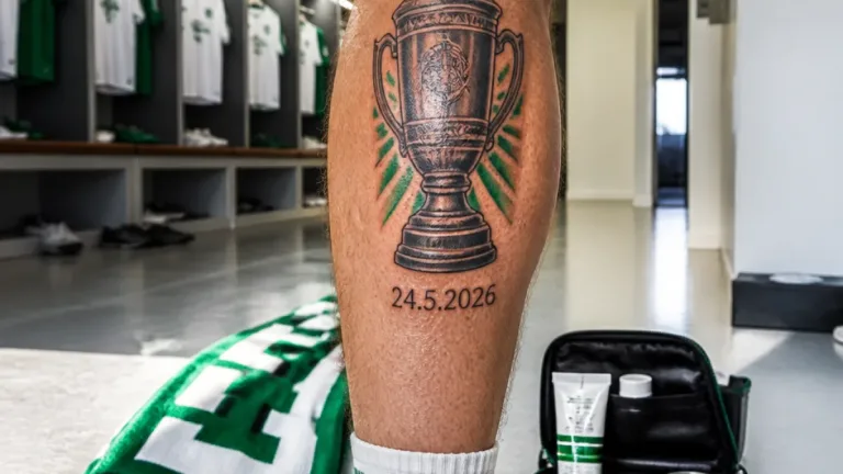FCSG-Präsident Hüppi lässt Cupsieg dauerhaft auf der Wade verewigen