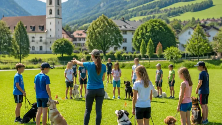 Ferienpass in Stans: Kinder üben den sicheren Umgang mit Hunden