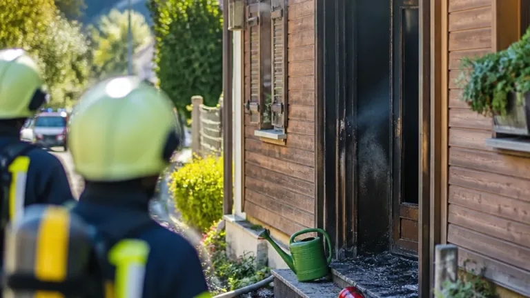 Feuer an Eingangstür eines leerstehenden Hauses in Mels rasch gelöscht