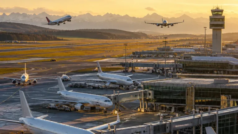 Flughafen Zürich: Passagierzahl leicht rückläufig, Flugbewegungen steigen