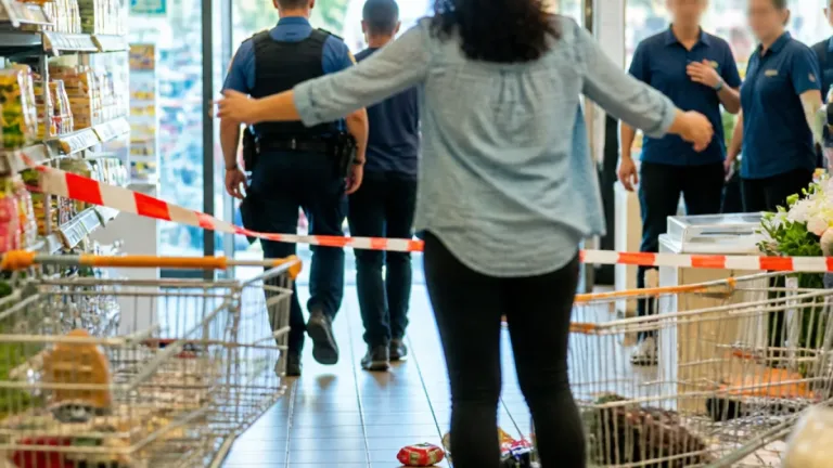 Frau blockiert Polizeieinsatz in Berner Coop – steht wegen Hinderung, Beleidigung und Förderung des rechtswidrigen Aufenthalts vor Gericht