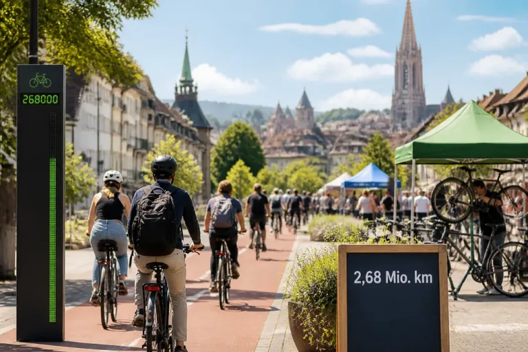 Freiburg tritt kräftig in die Pedale: 10'748 Teilnehmende radeln 2,68 Millionen Kilometer