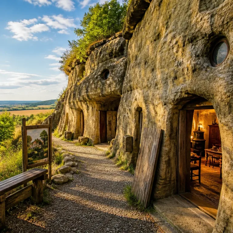 Sandsteinhöhlen bei Langenstein: Ein deutsches Hobbit-Dorf für Tagesausflüge