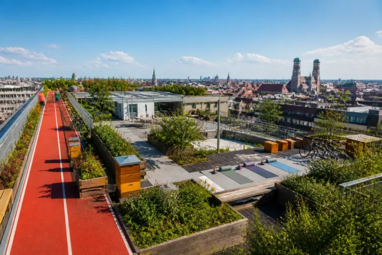 Dachgärten in München: Grün, Freizeit und Aussicht hoch über der Stadt