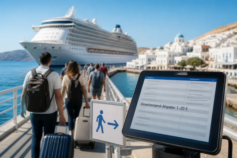 Kreuzfahrtkunden müssen mit Zusatzkosten rechnen: Griechenland-Abgabe künftig direkt an Bord verrechnet