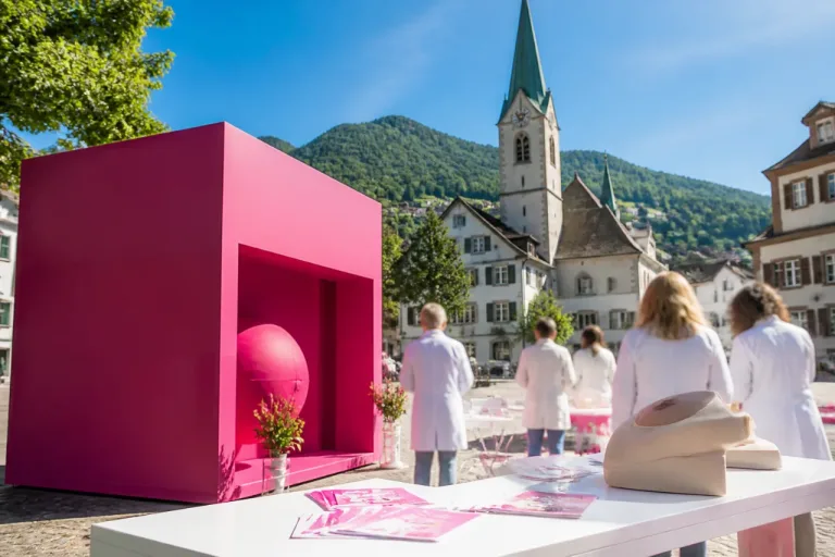 Früherkennung von Brustkrebs: «Pink Cube» macht Halt in Stans