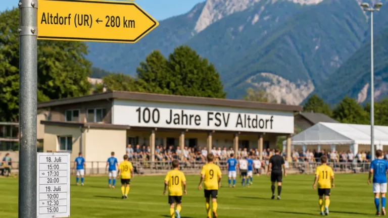 FSV Altdorf feiert 100 Jahre – Hinweis für Altdorf (UR): Anlass findet in Ettenheim (DE) statt