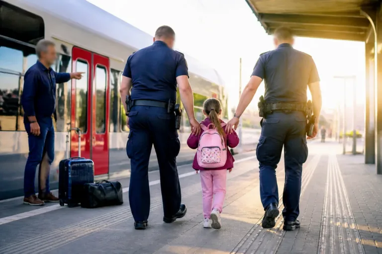 Fünfjähriges Kind bleibt am Warschauer Bahnsteig zurück – rasche Polizeireaktion bringt Familien wieder zusammen