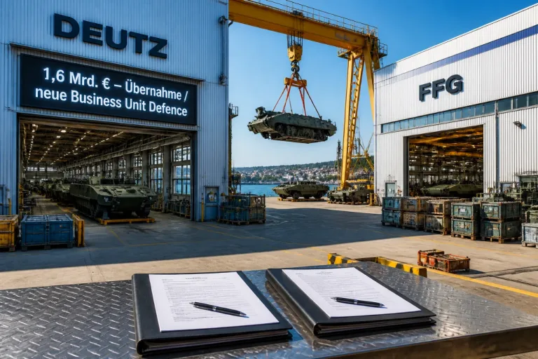 DEUTZ übernimmt FFG – Konzern baut neue Defence-Sparte mit einem Milliarden-Deal