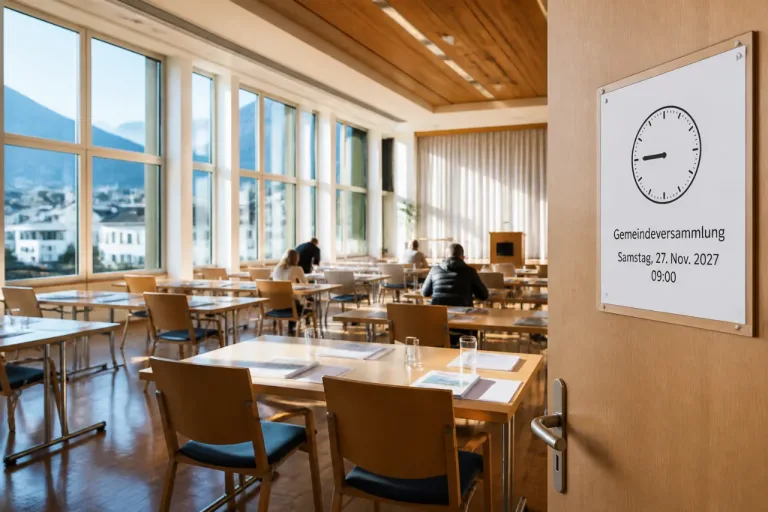 Glarus testet Samstagstermin: Gemeindeversammlung 2027 erstmals am Vormittag