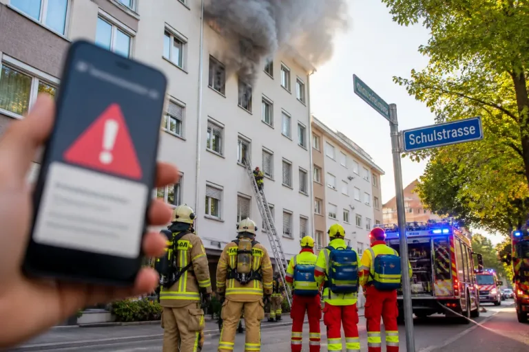 Grossbrand in Möhliner Mehrfamilienhaus: drei Wohnungen beschädigt, drei Personen mit Rauchgasvergiftung
