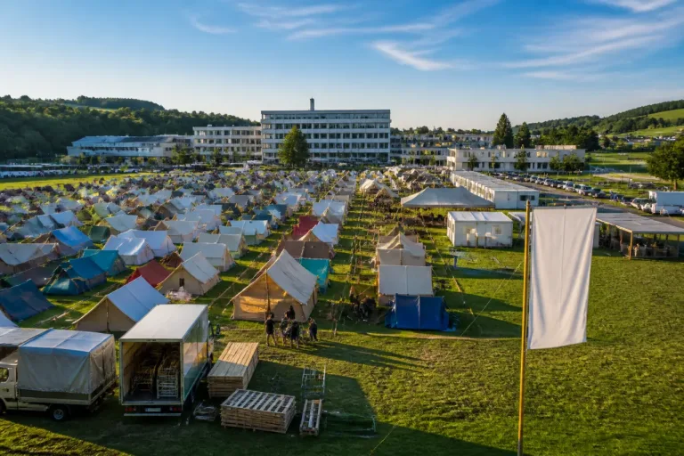 Grosses Pfadi-Kantonslager «Tatzä» verwandelt Jonschwil in Zeltstadt