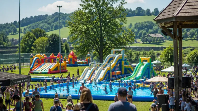 Hüpfburgen-Funpark in Bühler: Familienattraktion läuft noch bis 24. Juli
