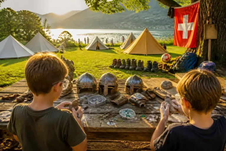 Jungwacht Kriens unterwegs: Lagerwoche mit Wanderung, Nussbaumersee und Spielprogrammen