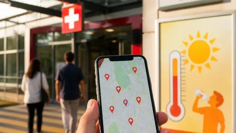 Kanton Bern bittet: Bei Hitzeschlag Notfallstationen meiden, Apotheke und Notfallfinder nutzen