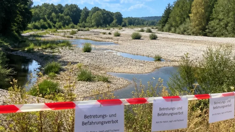 Kanton St. Gallen verhängt Betretungsverbot an mehreren Fliessgewässern wegen Trockenheit