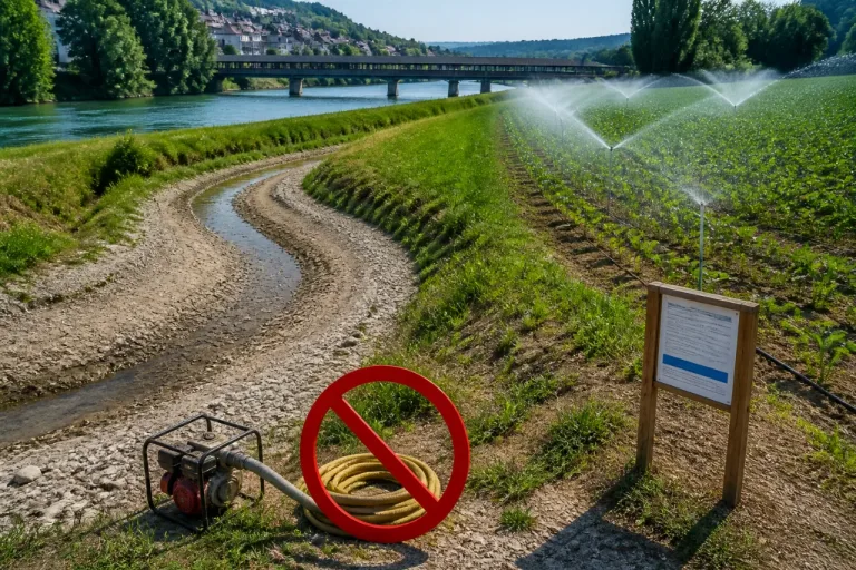 Kanton verschärft Wasserentnahmen: Private Entnahmen verboten, Bewässerung nur für Landwirtschaft