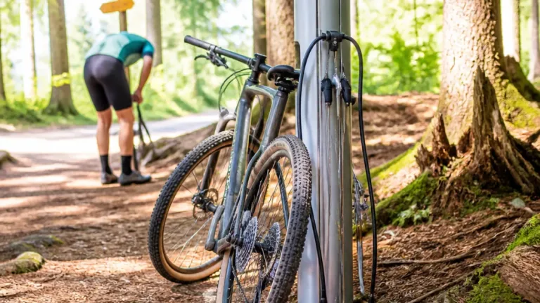 Kostenfreie Bike-Station im Steineggwald: TCS zahlt, Gemeinde stellt Standort