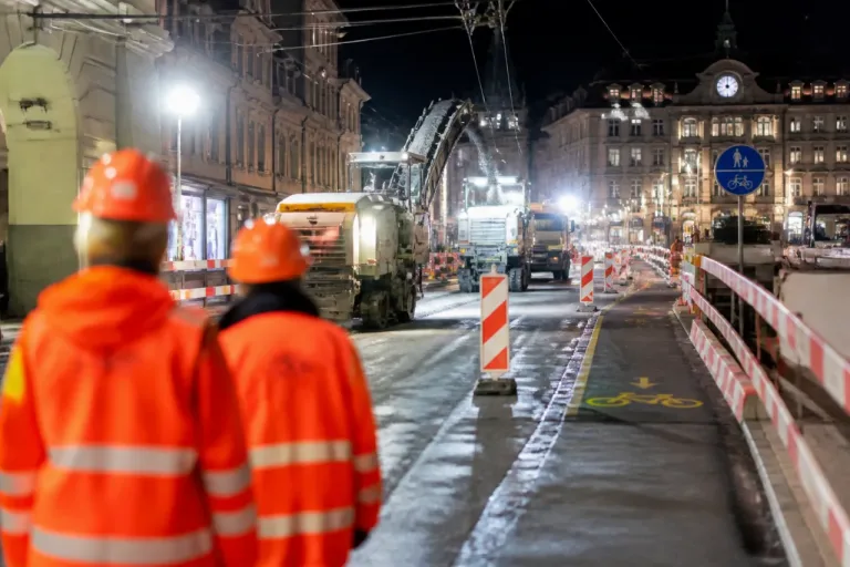 Laupenstrasse wird velofreundlicher – nächtliche Bauarbeiten und temporäre Sperrungen angekündigt