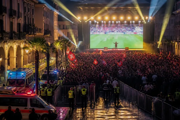 Locarno: Moon+Stars zeigt das WM-Spiel – Baschi heizt beim nächtlichen Public Viewing ein